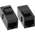 Unirise Usa Cat5E Rj45 Keystone In-Line Coupler, Blk C5E-CPLR-BLK